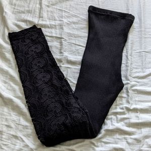 Black Lace Leggings
